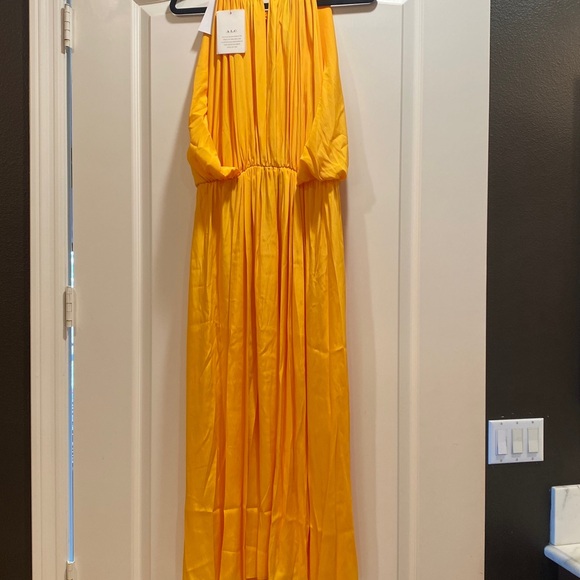 ALC Meredith midi dress in mango NWT - Picture 14 of 17